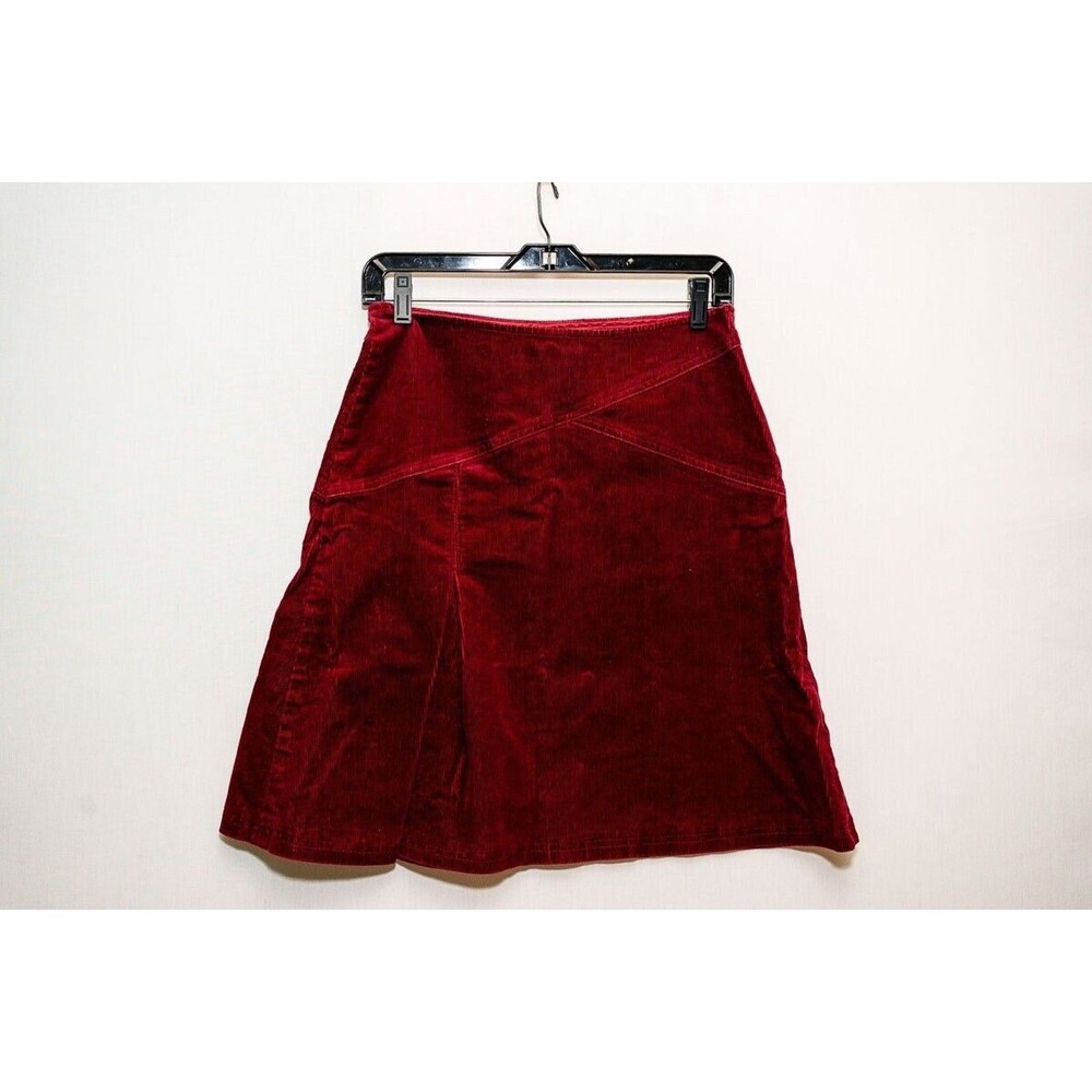 City DKNY Skirt 2 corduroy mini dark red Fairy Whimsigoth